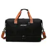 Bolsa de viaje de nuevo estilo, bolsa de equipaje de mano de gran capacidad con separación seco-húmedo y compartimento para zapatos, adecuada para viajes de negocios, mochilas de fitness y deportivas