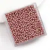 Miçangas de Vidro de Alta Qualidade, Miçangas Coloridas Metálicas, Materiais para Acessórios de Joias de Pulseira e Colar DIY Feitos à Mão
