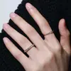 Anel de Casal de Prata Pura S999 Lava Anel Liso Simples Masculino e Feminino Design Côncavo Assimétrico Nicho Anel Aberto