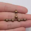 21X6X6Mm 2.1g Acessórios de Joia Multicor Liga DIY Esportes Música Pingente Haltere
