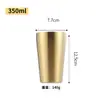 Taza de Agua de Acero Inoxidable 304 Estilo Coreano Gran Capacidad Jarra de Cerveza Espesor Doble Capa Taza de Té de Restaurante Taza de Café Taza de Jugo