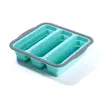 Contenedores de Almacenamiento de Alimentos Compartimentados de Silicona Transfronterizos, Papel Film de Grado Alimenticio, Contenedores de Almacenamiento de Alimentos para el Hogar, Almacenamiento en Refrigerador, Loncheras Selladas