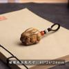 Chaveiro Pingente de Coelho de Sândalo Verde para Carro Pingente de Chave de Coelho do Zodíaco Criativo Estiloso Fofo Pingente de Chaveiro Presente