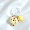 Chaveiro Pingente de Gato Donut Desenho Animado Colorido Fofo para Meninas, Decoração Versátil para Mochila Venda por Atacado