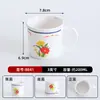 Taza para hot pot picante estilo callejero retro vintage imitación esmalte de melamina con asa para uso comercial