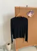 Colección Otoño 2026: Camiseta de manga larga con cuello redondo para mujer, disponible en varios colores, estilo básico, camiseta interior ajustada, top versátil