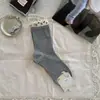 Calcetines con Volantes Florales Vintage Songmu para Mujer, Calcetines de Media Pantorrilla, Nuevos Calcetines Holgados Dulces Estilo Ins para Mujer Otoño/Invierno Sin Costuras