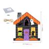 MZ608 transfronterizo Halloween casa de fantasmas de madera gato casa del terror listado decoración colgante para casa de vacaciones