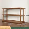 Mesa de Estudo de Escritório Porta-Copos de Múltiplas Camadas Armazenamento Prateleira de Bancada de Cozinha Estante Pequena para Livros Suporte de Armazenamento para Mesa Feito Sob Medida