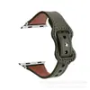 Adecuado para Apple Apple iwatch correa de hebilla de 8 caracteres cintura pequeña de cuero para mujer correa inteligente S7/S8/S9