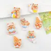 Capi de Juego de Dibujos Animados de Verano Accesorios de Resina Diy Pegamento de Crema Hecho a Mano Funda para Teléfono Móvil Pasador Taza de Agua Hebilla de Zapato Accesorios