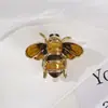 Broche de Pérola Abelha Inseto Diamante Sentido de Alto Padrão Pins de Nicho Strass Feminino Corsage Acessórios de Vestuário de Alto Padrão
