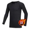 Ropa abrigada forrada de polar ropa interior para hacer ejercicio ropa de otoño para hombre traje deportivo mallas ropa para correr en invierno entrenamiento de baloncesto