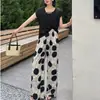 Calça de Pijama de Algodão e Seda para Casa de Verão, Comprimento Nove Pontos, Tamanho Grande, Calça de Casa Xadrez Casual Solta, Confortável 05
