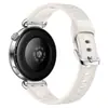 Adecuado para correa de silicona de ajuste a presión Huawei GT7, correa de reloj de silicona para mujer de 41 mm con patrón de grano largo, estilo original
