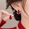 Pendientes de Caballo Rojo del Año Zodiacal 2026 para Mujer, Artículo Caliente de Otoño e Invierno, Pendientes Exquisitos con un Toque de Lujo Ligero y de Gama Alta, Pendientes Muy Hermosos