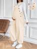 Ropa de Maternidad Otoño/Invierno 2025 Comercio Exterior Europeo y Americano Pantalones de Maternidad con Cintura Ajustable Moda Holgada Monos de Pana
