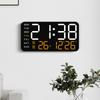 Reloj Digital Multifuncional Sin Marco, Reloj de Pared y de Mesa de Doble Propósito, Pantalla Simple de Reloj Digital, Reloj de Pared para Sala de Estar 6617