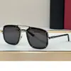 Ct0194 Moda Europea y Americana Transfronteriza Cuadrado Retro Metálico Gafas de Sol de Negocios para Hombres Gafas de Sol para Vacaciones para Mujeres