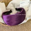Diadema de Satén de Lujo Ligero de Borde Ancho con Dientes para Mujer, Nuevo Estilo Francés Elegante, Accesorio Exterior de Tacto Noble, Diadema Antideslizante