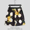Shorts de Praia Thai Soltos Tendência Plus Size para Homens, Secagem Rápida Cinco Pontos Casuais Grandes, Shorts Finos Casuais de Férias
