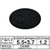 Ya bordado nuevo autoadhesivo negro bordado insignia tela pegatinas ropa chaqueta acolchada mochila agujero personalidad reparación subsidio decoración