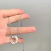 Colar Lua Transfronteiriço, Design de Nicho, Versátil, Personalizado, Alto Padrão, Moderno, Colar Corrente Clavícula para Mulheres