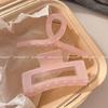Pinza Rosa para Agarrar el Cabello de Niña Coreana al por Mayor Pinza Grande para la Parte Trasera de la Cabeza Femenina Nuevo Pinza de Tiburón Linda para Niña Dulce Adorno para la Cabeza