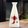 Pequeña tetera de vino de estilo japonés de media libra para uso doméstico, Divisor de vino estilo antiguo, Juego tradicional de servicio de vino de arroz con boca redonda, Taza de licor de cerámica Shi Hua