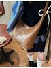 Bolsa Transfronteiriça de Grande Capacidade para Mulheres no Outono Versátil 2024 Nova Moda Bolsa Transversal de Ombro Único Popular Bolsa Tote Retrô