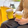 Celebridad de Internet Panadería Cafetería Bolsa de Tote de Papel Kraft para Pan Bolsa para Llevar Bolsa de Empaque Bolsa de Empaque Logo Impreso Personalizado