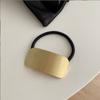 Cuerda para el cabello de metal cuadrado de alta calidad, cuerda para la cabeza de temperamento simple de Corea del Sur, banda de goma elástica roja de red para mujer, anillo para el cabello al por mayor