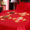 Decoración de Habitación de Boda, Plantilla para Nacimiento Prematuro de un Niño, Decoración de Cama para la Habitación del Novio, Suministros de Decoración de Boda, Alegría