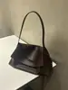 Bolsa Tote Chelsea com Aba Novo Modelo 2026, Grande Capacidade, Bolsa de Ombro Feminina em Couro Genuíno, Atacado Transfronteiriço