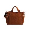 Bolso bandolera de pana nuevo, informal, sencillo, para el hombro, bolso de mano, bolso de viaje, bolso de mano para mujer, gran capacidad.