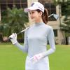 Golf Proteção Solar Roupas Verão Verão Ice Sense Ice Silk Base Shirt Camiseta de manga comprida Anti-ultravioleta respirável manga comprida