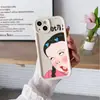 Case de Celular de Silicone Criativo e Peculiar para Menina Revirando os Olhos Iphone17 Capa Protetora Apple 18Pro Venda Quente Transfronteiriça