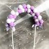 Decoração de bolo plug-in para cartão INS decoração de bolo bola de pelo decoração de bolo de aniversário acessórios de mesa de sobremesas