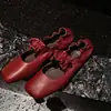 Zapatos Mary Jane con Volantes para Mujer, Zapatos Planos, Nuevo Estilo Otoño, Suela Suave de Piel de Oveja, Punta Cuadrada, Correa Única, Boca Baja Zapatos para Mujer