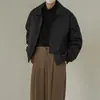 Chaqueta Corta de Trabajo Otoñal para Hombre, Estilo Chino Moderno, Moda Funcional, Corte Holgado, Elegante Casual Guapo, Cazadora Cortavientos con Cuello de Solapa