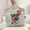 HINEZHA Moda de celebridad de Internet bordado de tendencia bolsa de compras de nailon transfronteriza casual para todo combinar bandolera para ir al trabajo