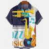 Transfronterizo AliExpress 3D moda verano casual estación independiente venta caliente estampado camisa hawaiana para hombre vacaciones junto al mar
