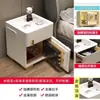 Mesa de Cabeceira Inteligente para Casa Segura, Simples Moderna Multifuncional para Quarto Carregamento Sem Fio Cofre, Estilo Nórdico