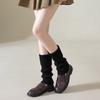 Calcetines de lana de Australia 90 calcetines de lana pura con cordón para mujer gruesos cálidos ajustados versátiles manga para pantorrilla moda para pantorrilla