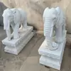 Elefante Tallado en Piedra Hotel Villa Puerta Principal Adornos Animales Decorativos Atardecer Rojo Piedra Azul Escultura Grande de Piedra para Exteriores Venta al por Mayor