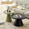 Mesa de Centro para Sala de Estar, Uso Doméstico, Mesa de Canto para Sofá, Apartamento Pequeno, Simples, Luxo Leve, Sensação de Alta Qualidade, Redonda, Moderna, Mesa Lateral Minimalista, Mesa Pequena