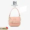 Nova Bolsa de Mão de Bolinhas para Mulheres Primavera e Verão, Design de Nicho com Renda Mini, Bolsa Transversal de Ombro Fashion com Laço para Crianças
