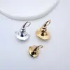 Cobre Chapado en Oro Alta Retención de Color Tapa Mágica Aguja de Medio Agujero Pegamento Colgante de Perla Soporte Vacío Accesorios para Collar Pendiente DIY