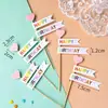 Decoraciones para Pasteles Estilo Coreano Ins Toppers Oso Dibujo Animado Feliz Cumpleaños Velas Cara Sonriente Girasol Banderines de Cumpleaños para Niños