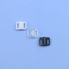 Negro y Blanco Transparente En Stock Plástico Broche Lencería Traje de Baño Hebilla Delantera Sujetador Hebilla de Plástico Ajustable Hebilla Lencería DIY